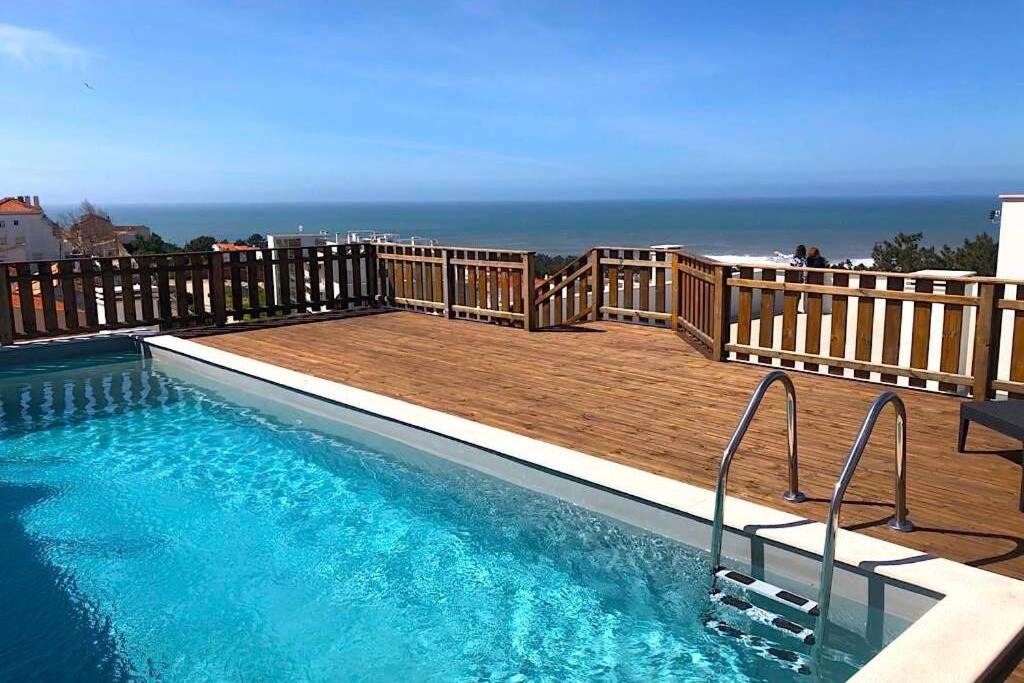 Terracos Do Mar - Rooftop Pool With Sea View Назаре Экстерьер фото